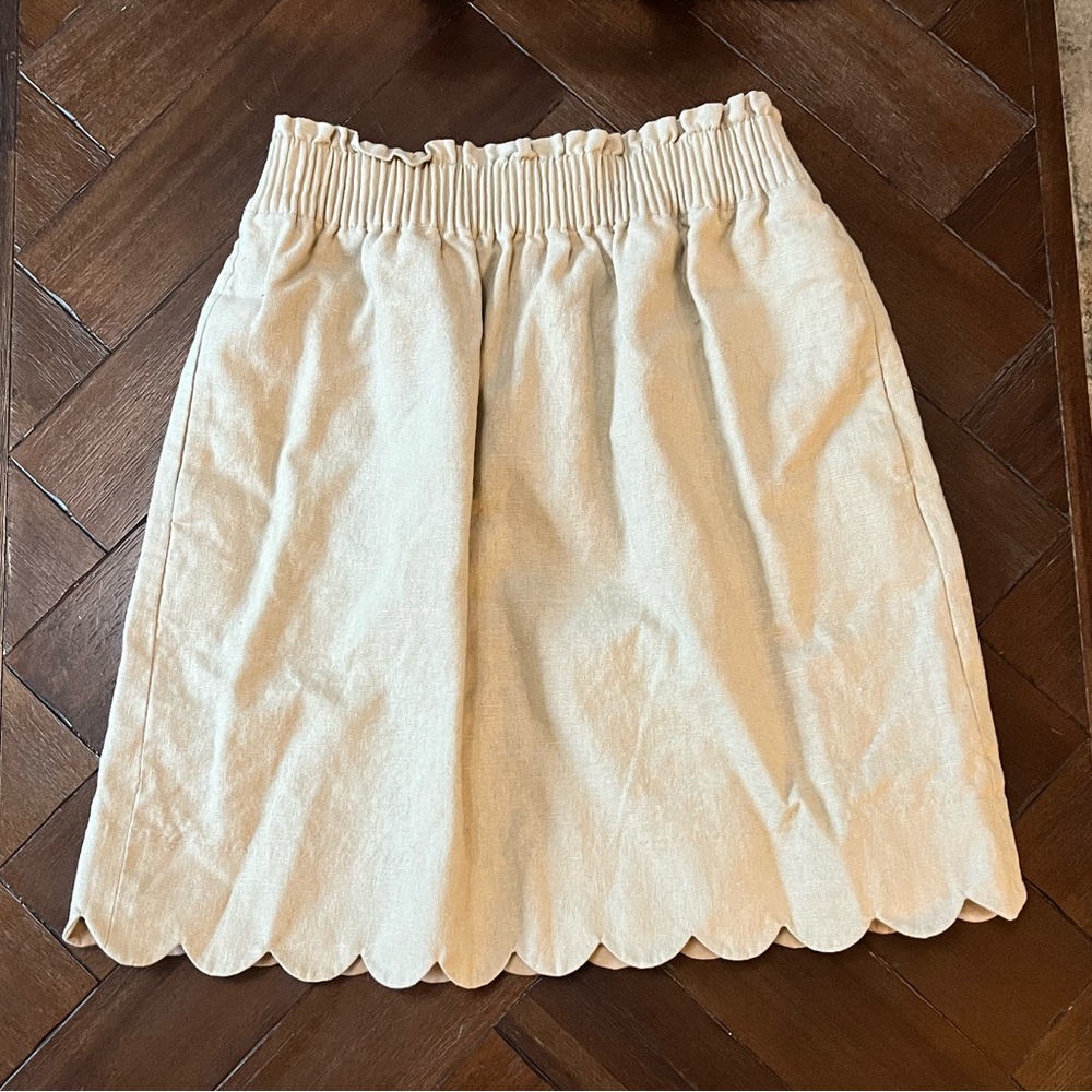 J. Crew Scalloped Skirt